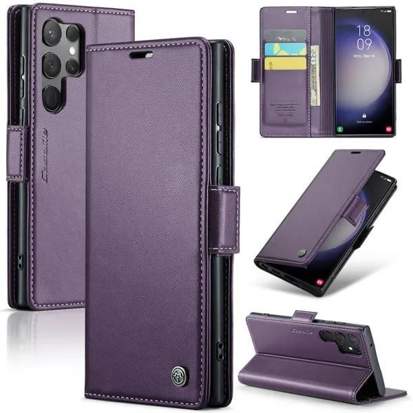 CaseMe Luxe Wallet Case voor Galaxy S23 Ultra _ Paars, Telecommunicatie, Mobiele telefoons | Hoesjes en Frontjes | Blackberry