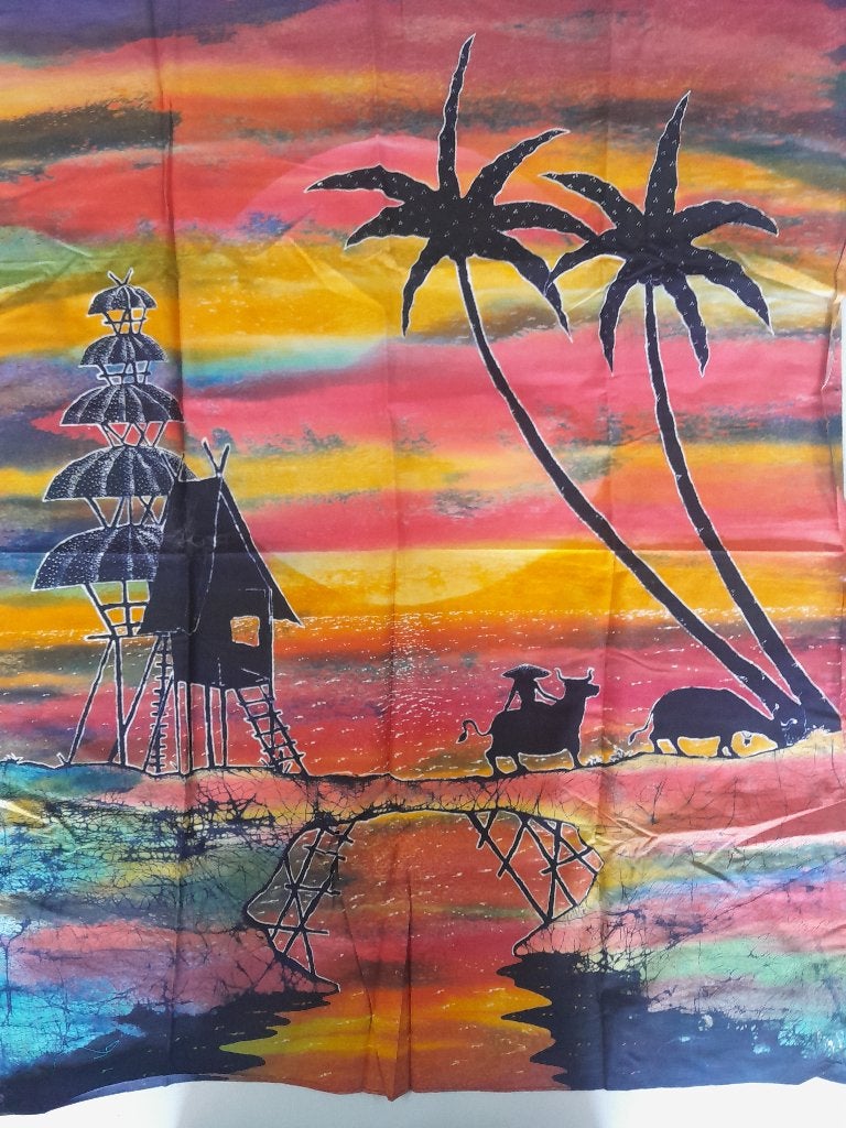 Batik Doek, Antiek en Kunst, Kunst | Niet-Westerse kunst, Handgemaakt, Ophalen of Verzenden, Indonesië, Meerkleurig