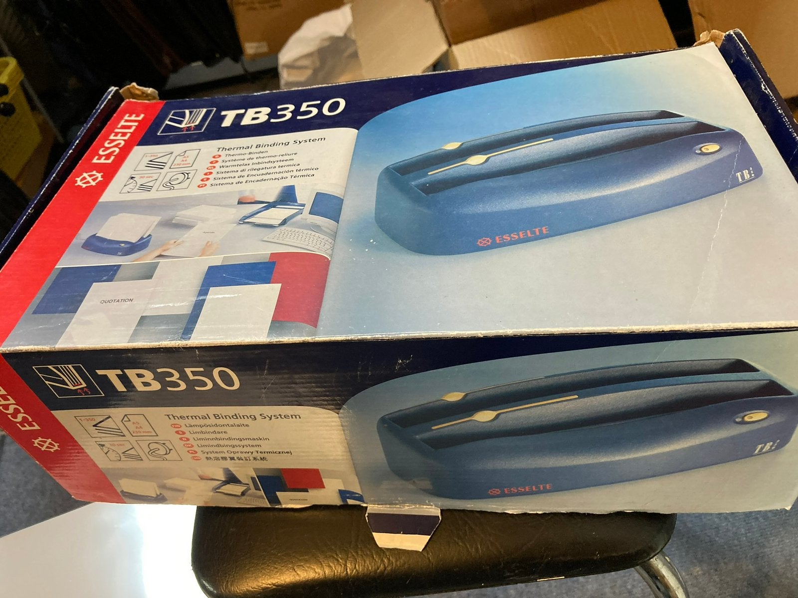 THERMAL Bindapparaat dubbel 2 boekjes tegelijk binden TB350, Diversen, Papierwaren, Ophalen of Verzenden, Gebruikt