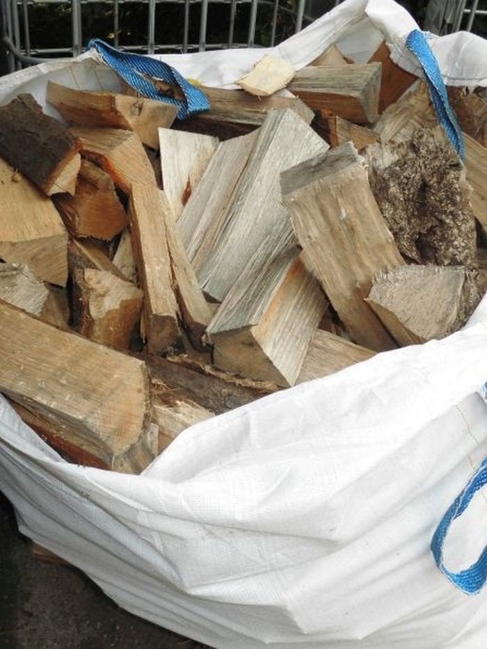 Bigbag vers gekloofd haardhout/brandhout, Ophalen