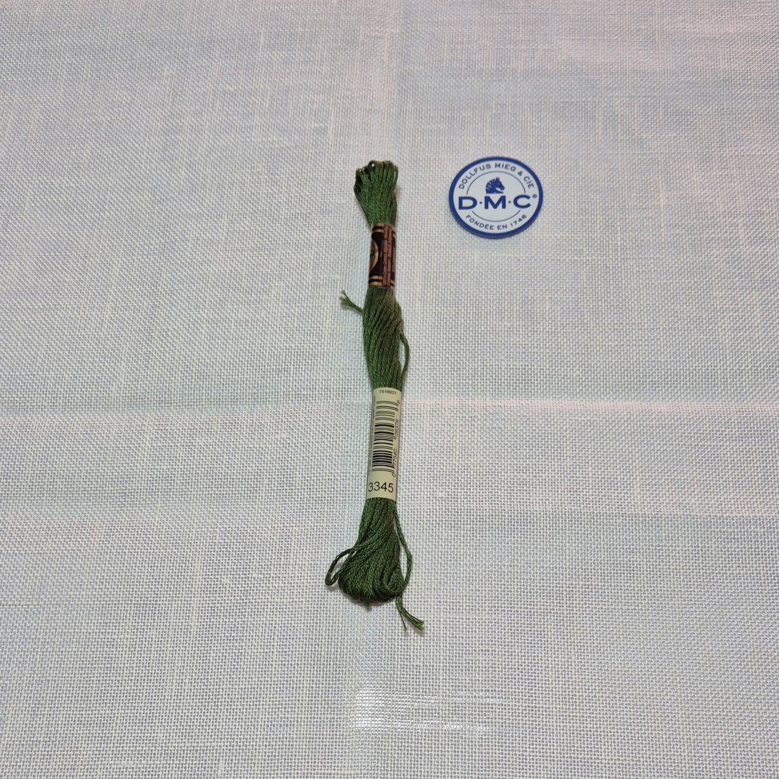 DMC mouline, groen 3345, Ophalen of Verzenden, 68314 ILLZACH Cedex FRANCE, Borduurgaren of Zijde, DMC