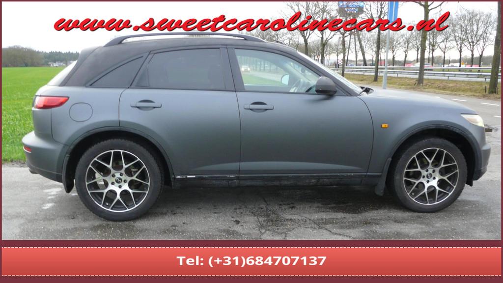 Infiniti FX 35Automaat,Custom wrapped,Apple-play,Custom uitl, Auto's, Infiniti, Automaat, Achterwielaandrijving, Gebruikt, Zwart