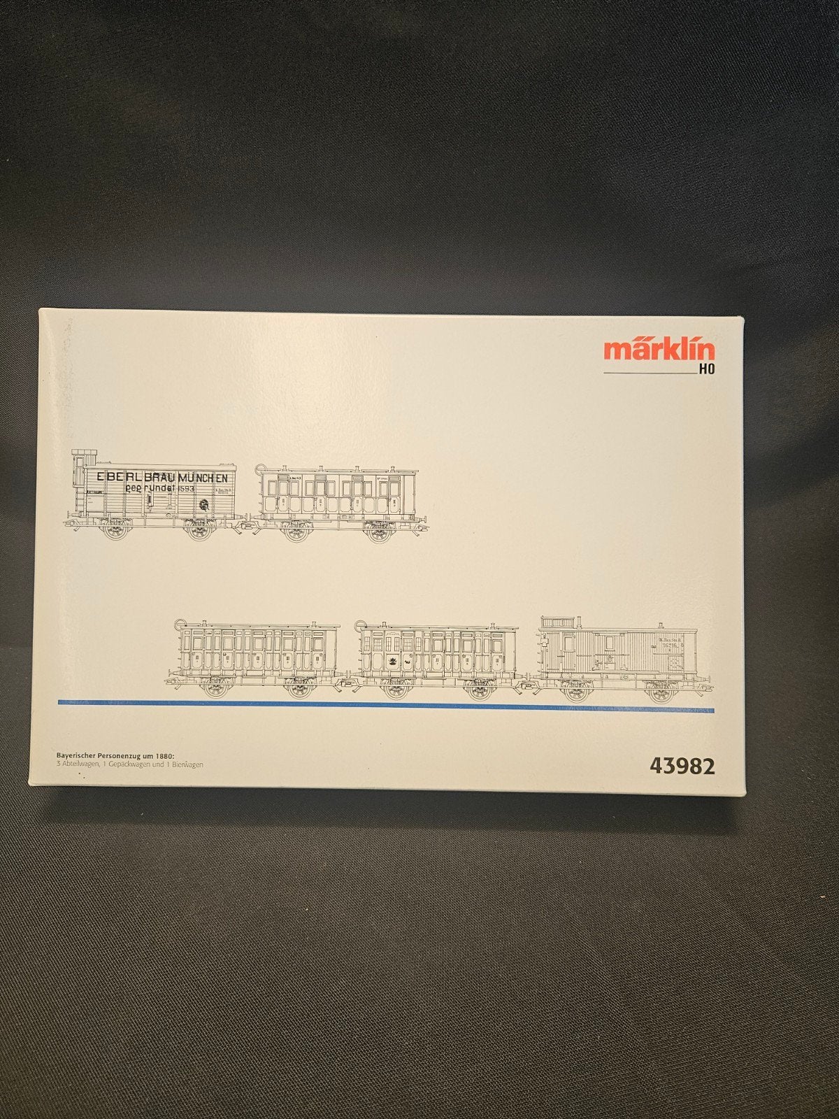 Märklin H0 43982 Bayerischer Personenzug omstreeks 1880, Z, Z, Gelijkstroom of Wisselstroom, Wagon