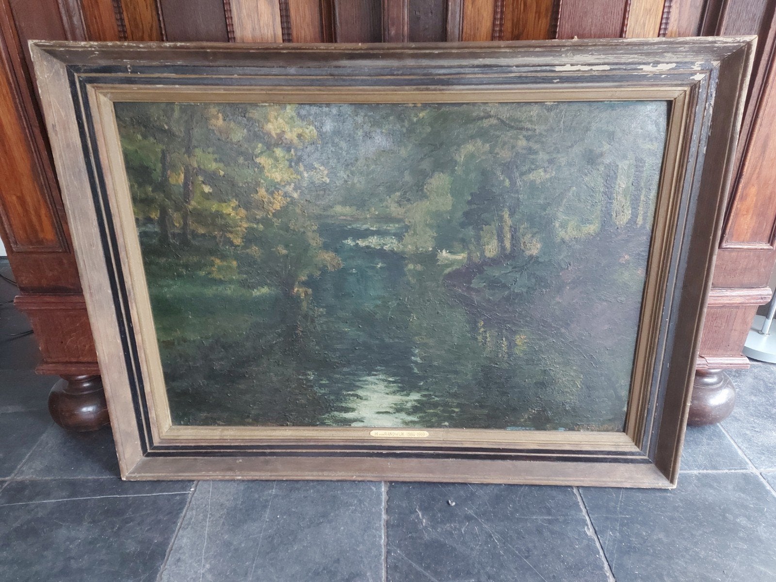 Schilderij van Hendrik van Randwijk (1883-1919), Ophalen, Paneel, Overige stijlen, Gesigneerd
