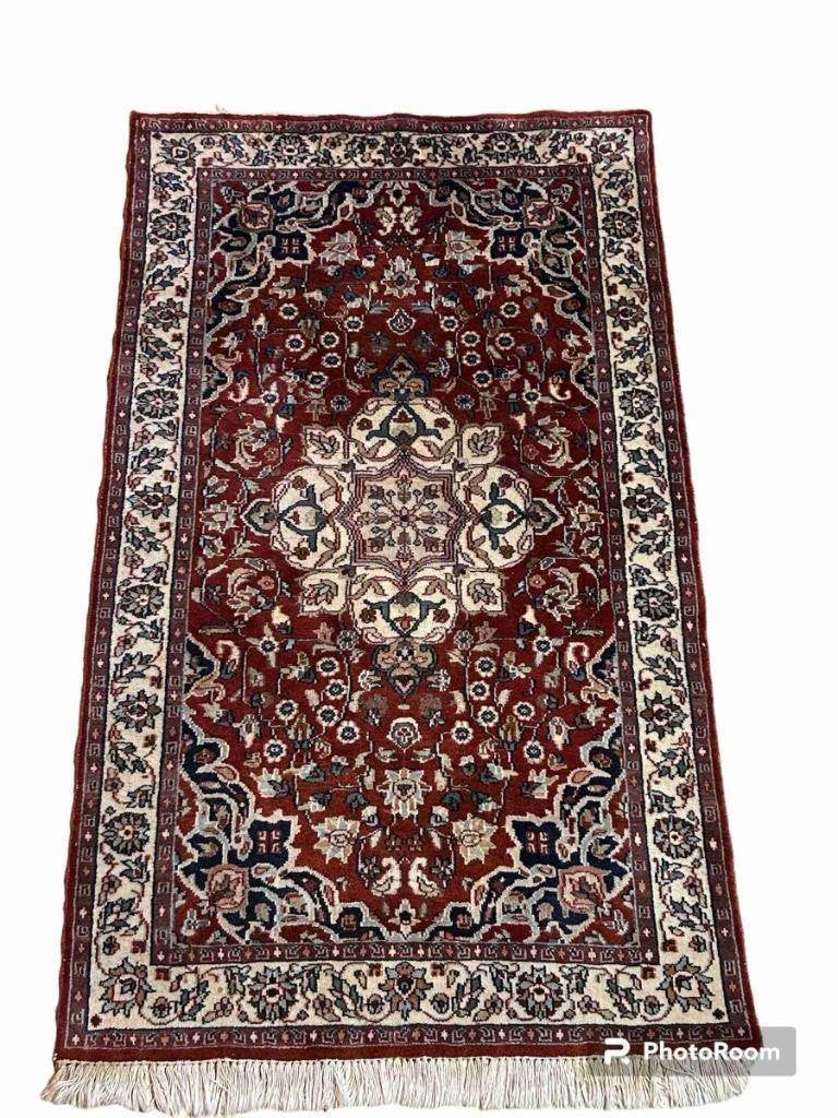 Perzisch handgeknoopt tapijt roodbruin 152/89, Ophalen of Verzenden, Zo goed als nieuw, Mon Plaisir 19, Etten-Leur, Netherlands