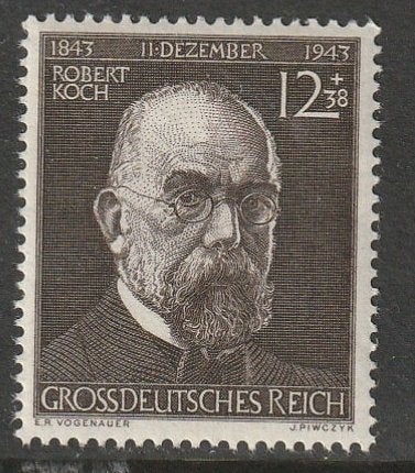 Rijk 1943 864 R Koch, Postfris, Postzegels en Munten, Ophalen of Verzenden, Overige periodes, Postfris