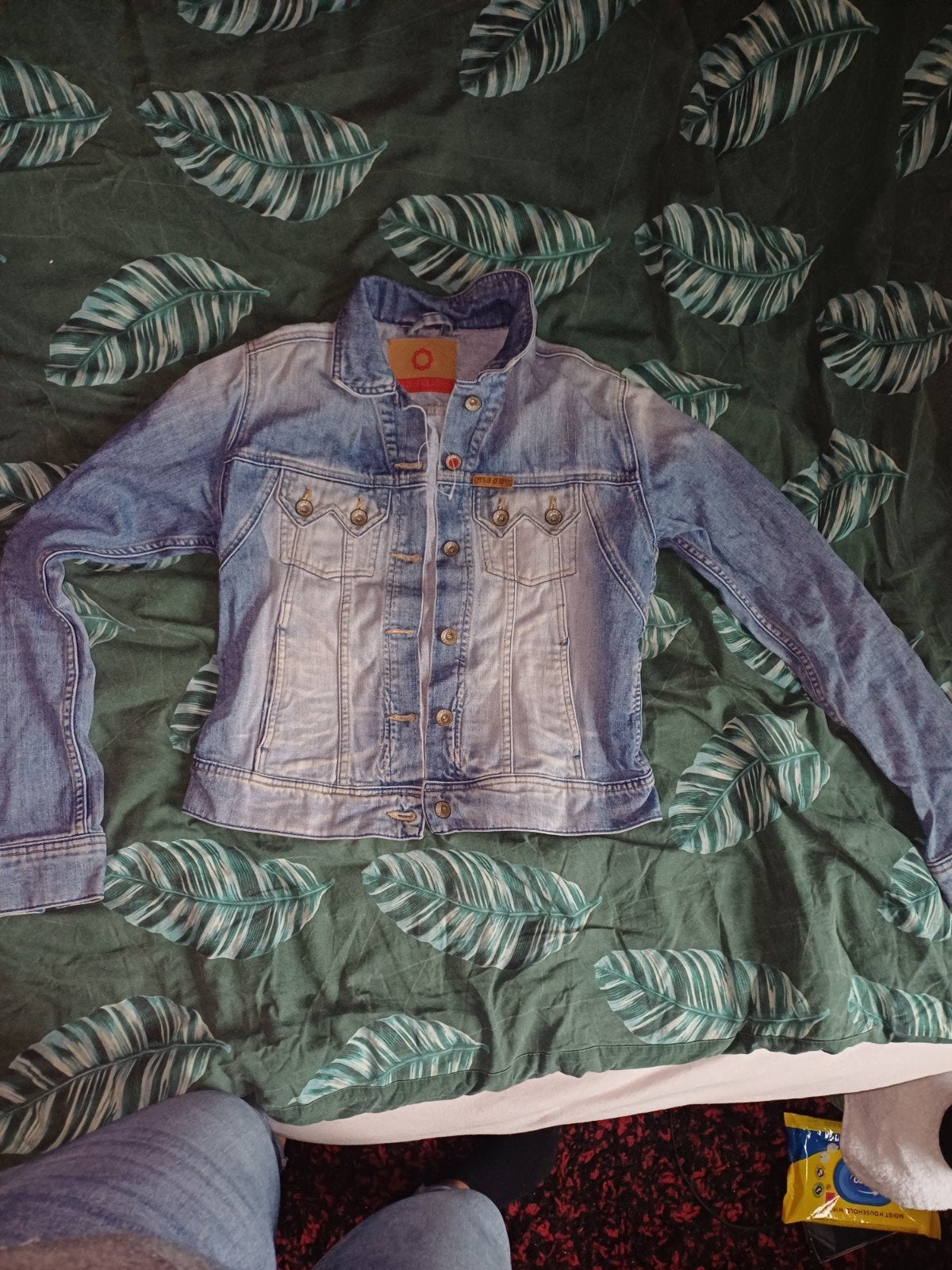 Stoere spijkerjas van Gsus Industries, Ophalen, Blauw, Gsus Industries, Maat 34 (XS) of kleiner