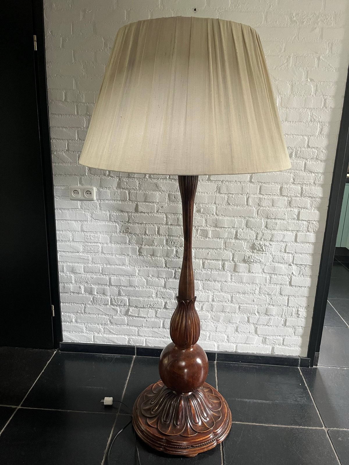 Decoratieve Louis XIII/Neo-barok vloerlamp met kap, Ophalen