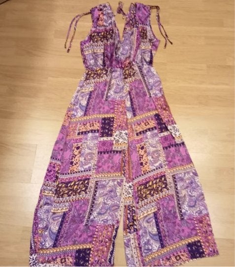 Nieuwe Bohemian stijl patchwork jumpsuit universele maat, Kleding | Dames, Jumpsuits, Verzenden, Nieuw, Maat 42/44 (L), Meerkleurig