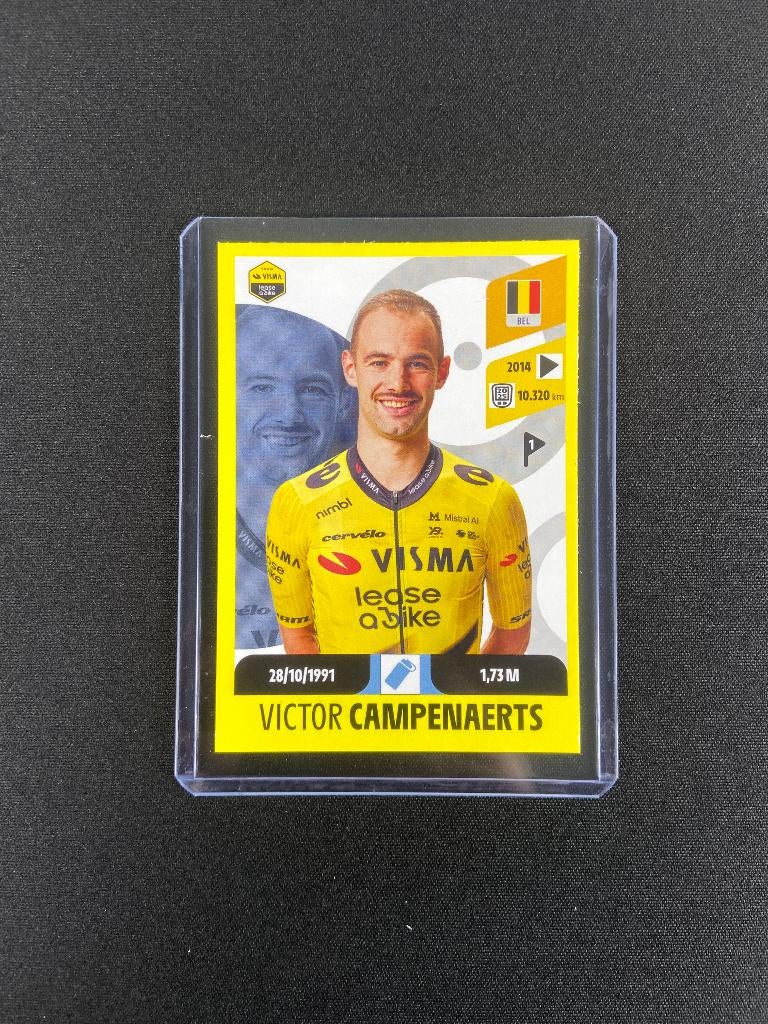 Victor Campenaerts Panini Tour de France Sticker Visma, Verzenden, Zo goed als nieuw, Overige sporten, Poster, Plaatje of Sticker