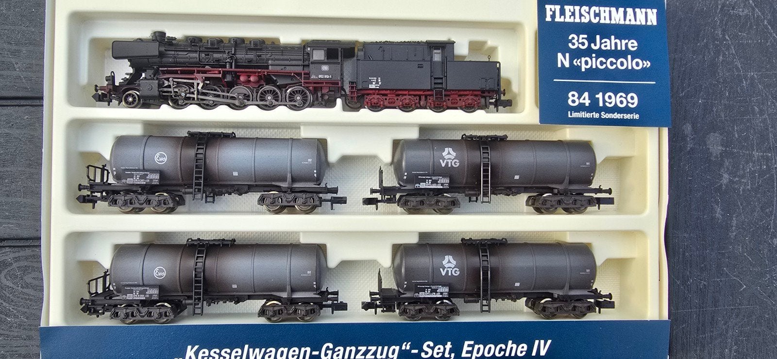 fleischmann piccolo 84 1969 "Kesselwagen-Ganzzug top ovp., Gelijkstroom, Fleischmann, Wagon, Ophalen of Verzenden