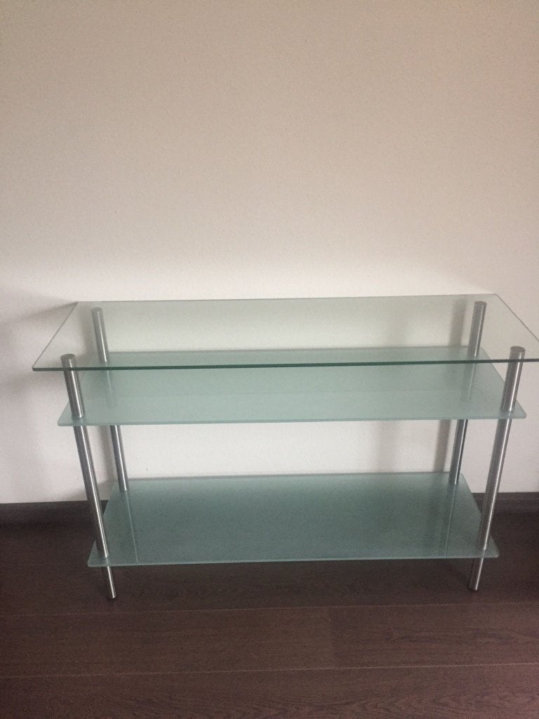 Sidetable, Huis en Inrichting, Ophalen, Gebruikt, 100 tot 150 cm, Glas