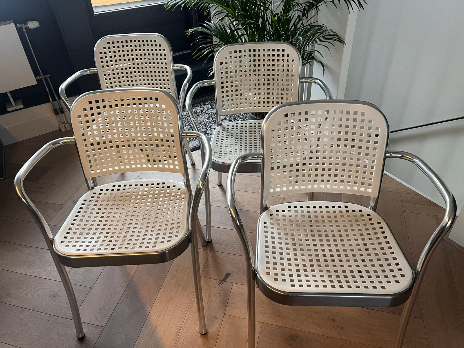 Set van 4 Vico Magistretti-Edizioni De Padova, Huis en Inrichting, Ophalen, Overige materialen, Gebruikt, Wit