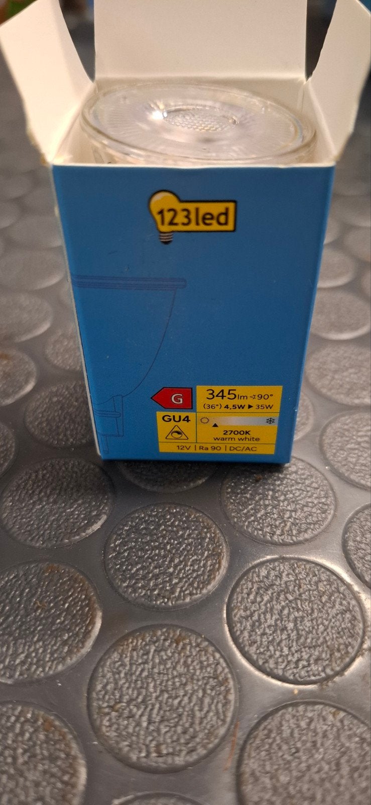 9x 123led GU4 LED spot 4.5W 2700K Warm Wit Dimbare Lampen, Led-lamp, Dimbaar, Nieuw, Ophalen of Verzenden