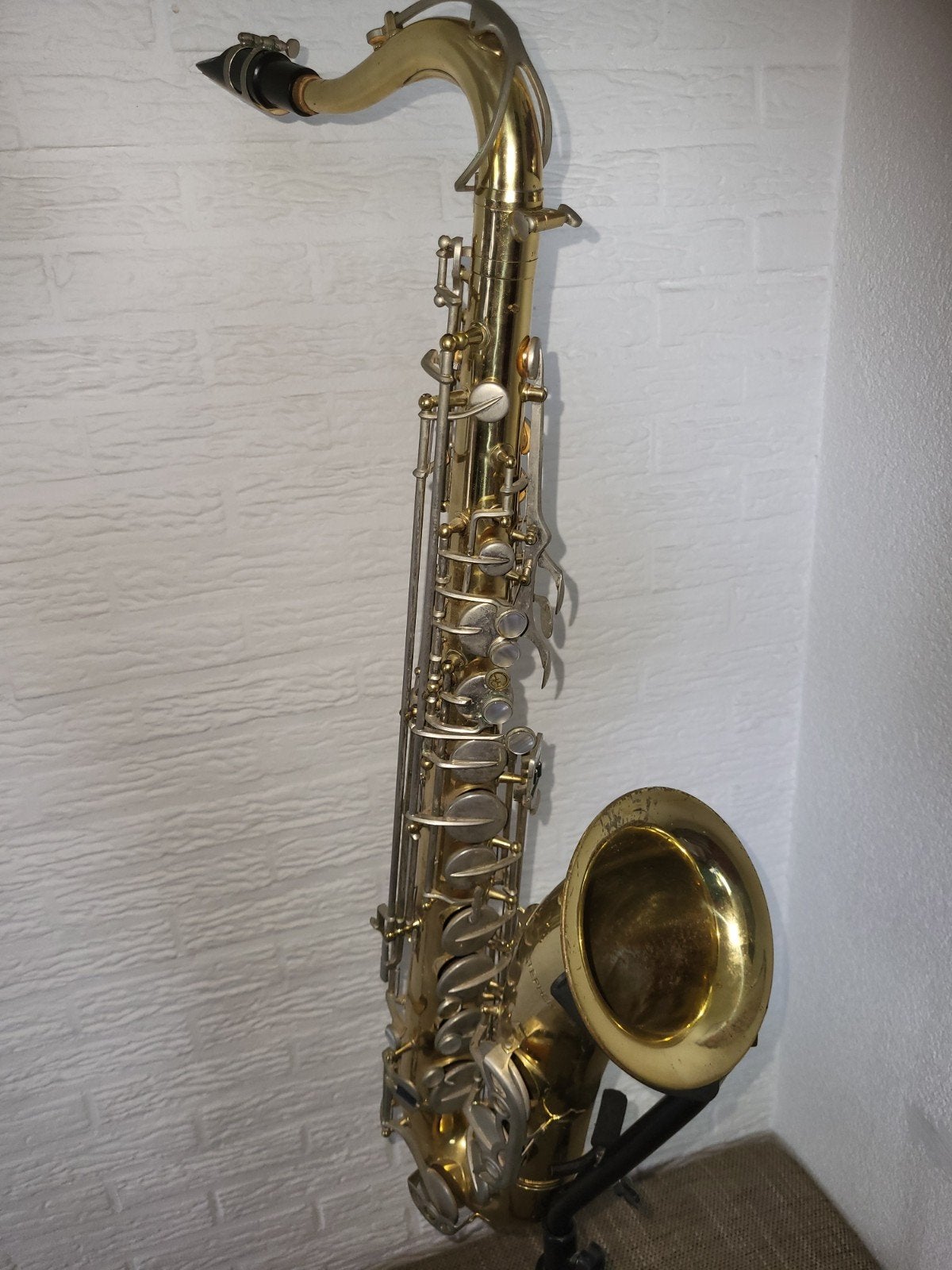 Stephenson Tenorsaxofoon met koffer - Gebruikt, Ophalen, Gebruikt, Tenor, Met koffer