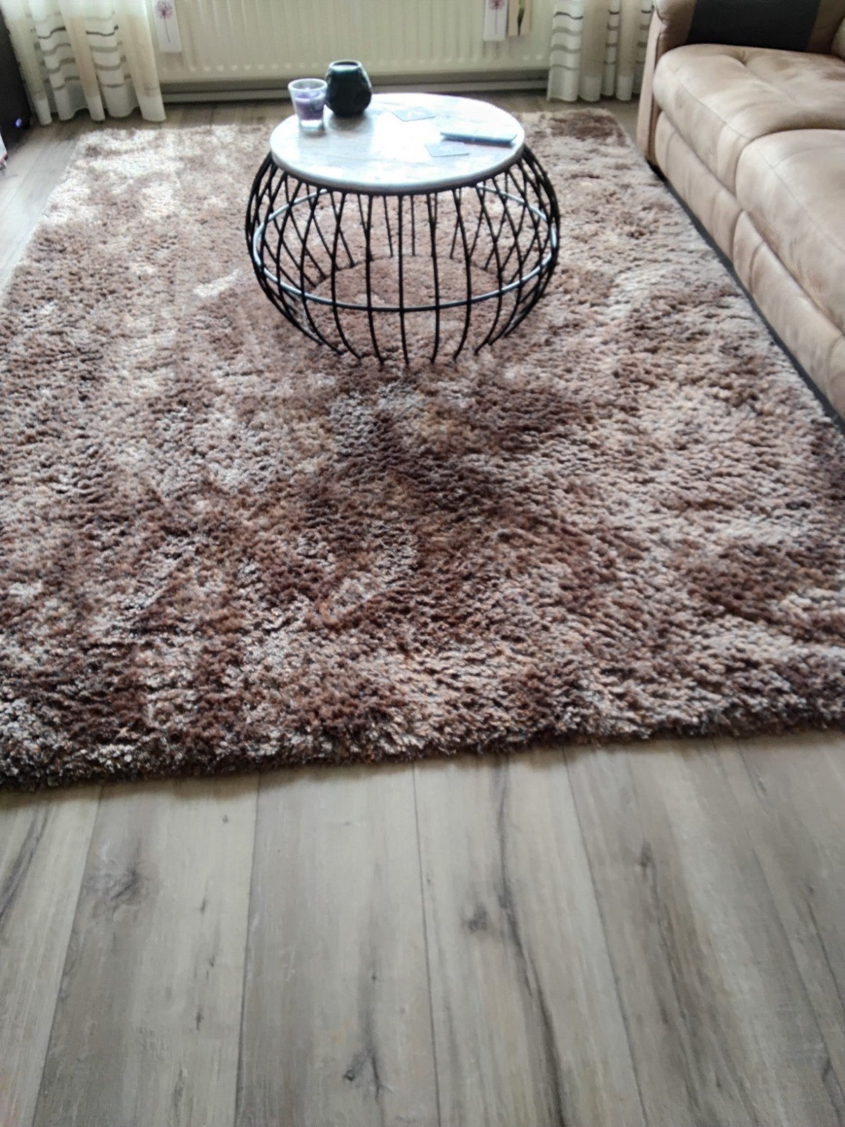 Brinker vloerkleed Estille 200x290 antraciet/bruin/beige mix, Huis en Inrichting, Ophalen, 200 cm of meer, Zo goed als nieuw, 200 cm of meer