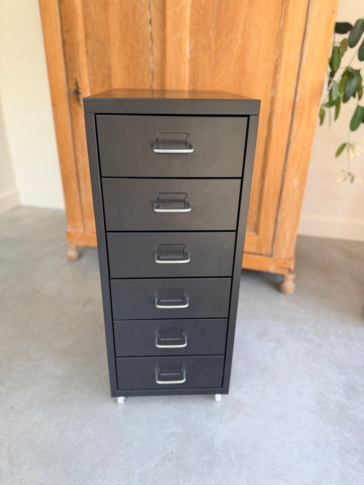 IKEA Bureau Lade Kast Zwart - 6 Lades, Ophalen, Minder dan 50 cm, Gebruikt, 5 laden of meer