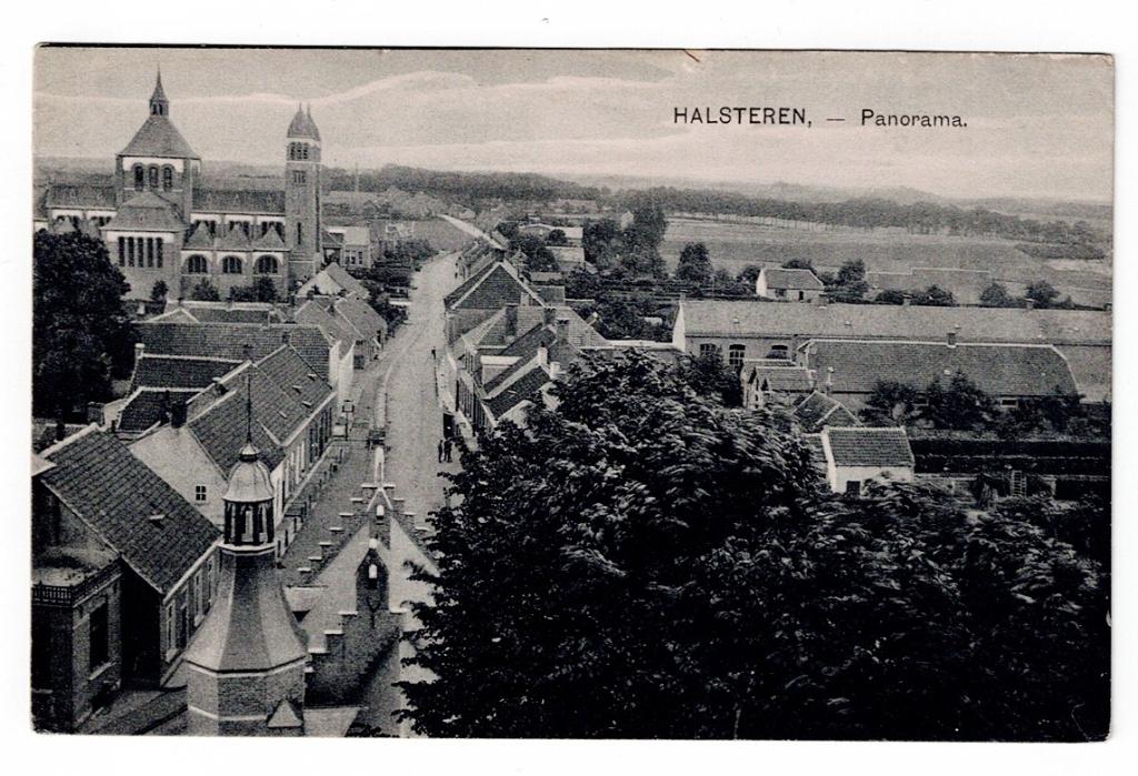 Halsteren. Panorama van het Dorp., Ophalen of Verzenden, Ongelopen, Noord-Brabant
