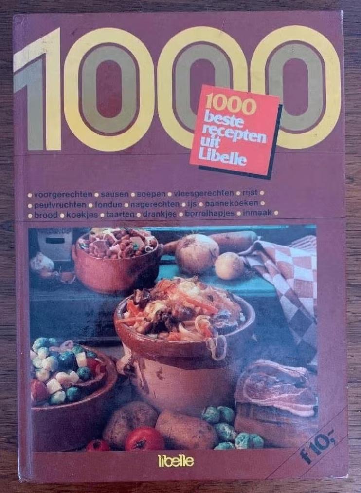 1000 beste recepten uit Libelle; kookboek; koken allerlei, Ophalen of Verzenden, Gelezen, Italië