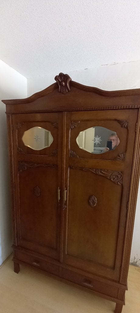 Kast, Huis en Inrichting, Kasten | Kledingkasten, Ophalen, Gebruikt, 100 tot 150 cm, Overige houtsoorten