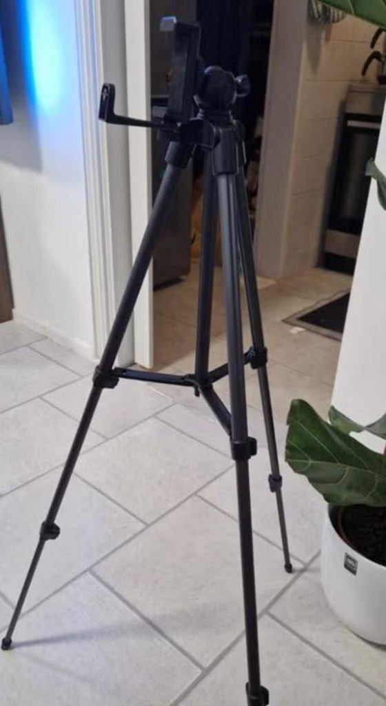 Verstelbaar Statief voor Telefoon / Camera + Draagtas, Monopod functie, 125 cm of minder, Zo goed als nieuw, Ophalen of Verzenden