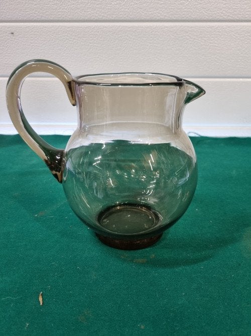 -	Schenkkan sap/water bruin glas, Ophalen of Verzenden