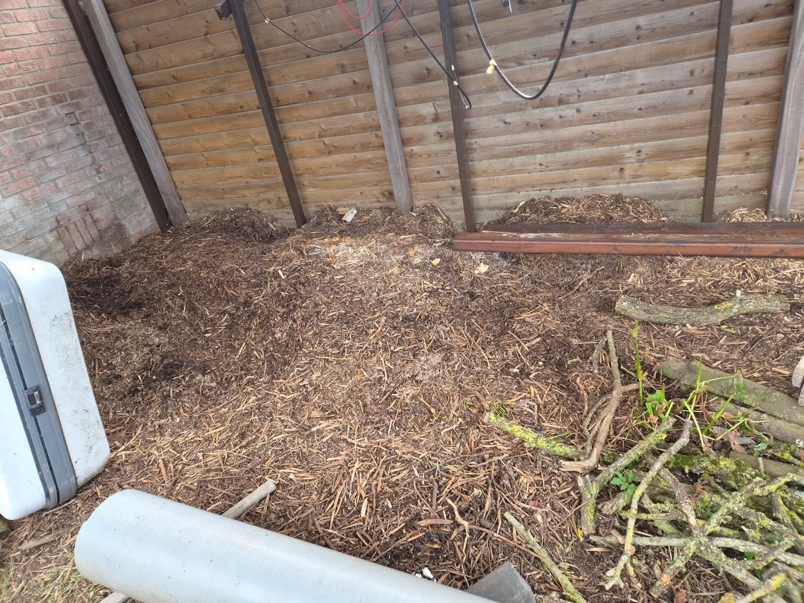 gratis houtsnippers, Tuin en Terras, Ophalen, Boomschors