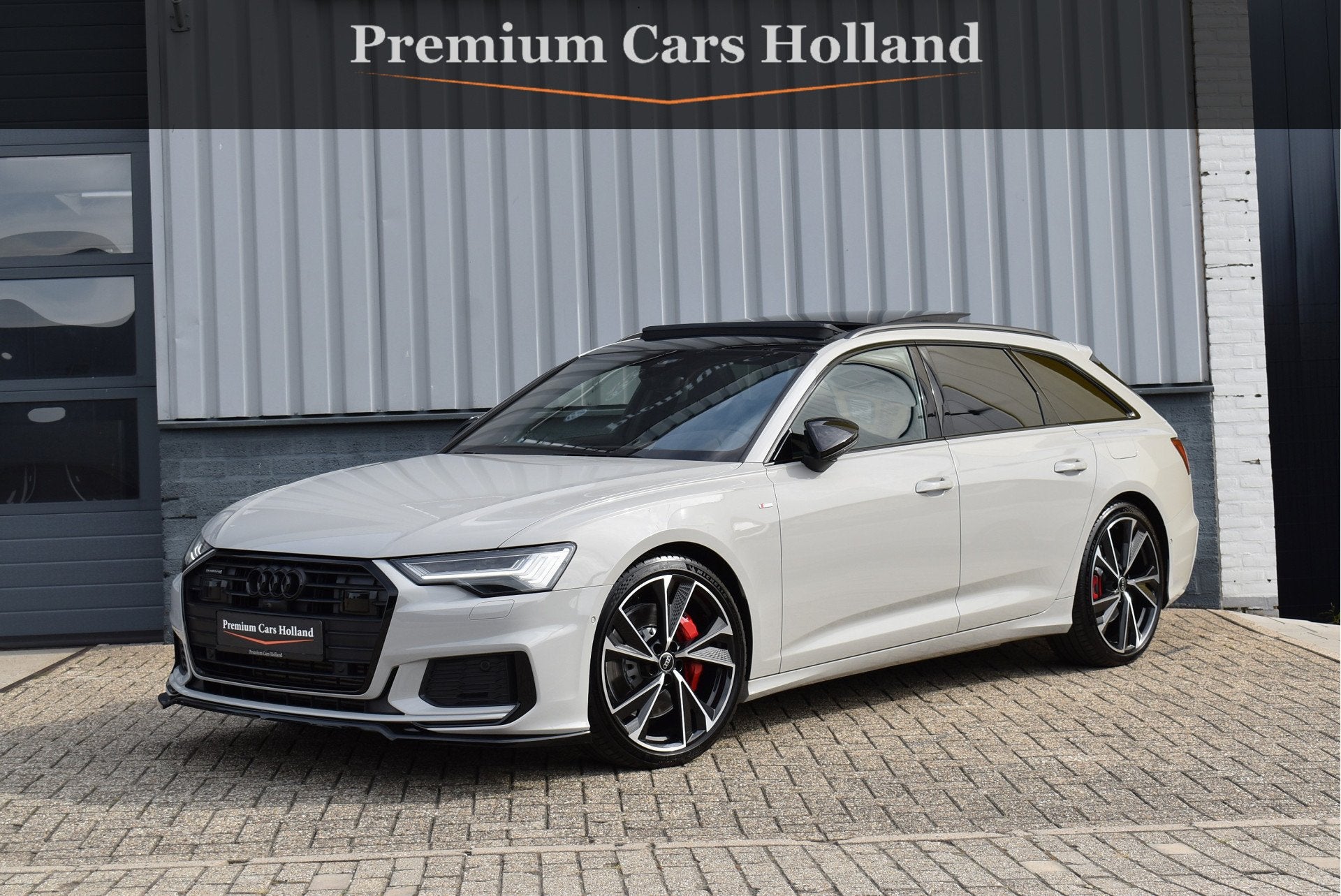 Audi A6 Avant 55 TFSI e Quattro Porsche Krijt Grijs Exclusiv, Auto's, Automaat, Dealer onderhouden, Gebruikt, Zwart