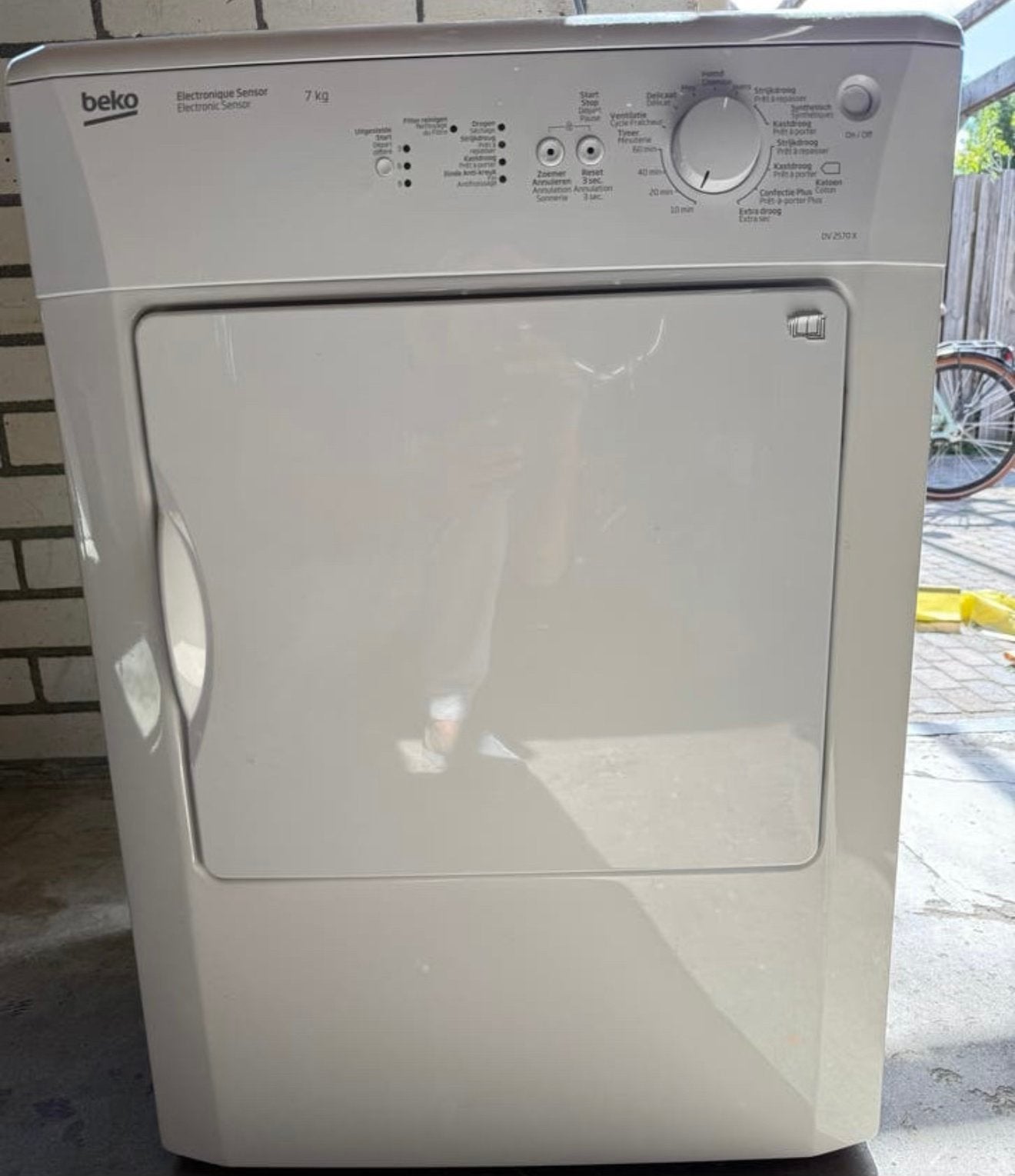 Beko 7 kg wasdroger te koop, Ophalen, 6 tot 8 kg, Zo goed als nieuw, 85 tot 90 cm