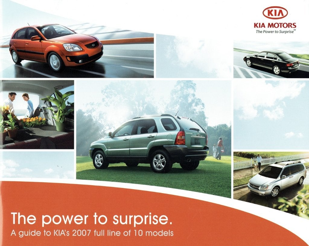 Folder Kia modellen (USA-uitgave - 2007), Verzenden, Gelezen, Overige merken