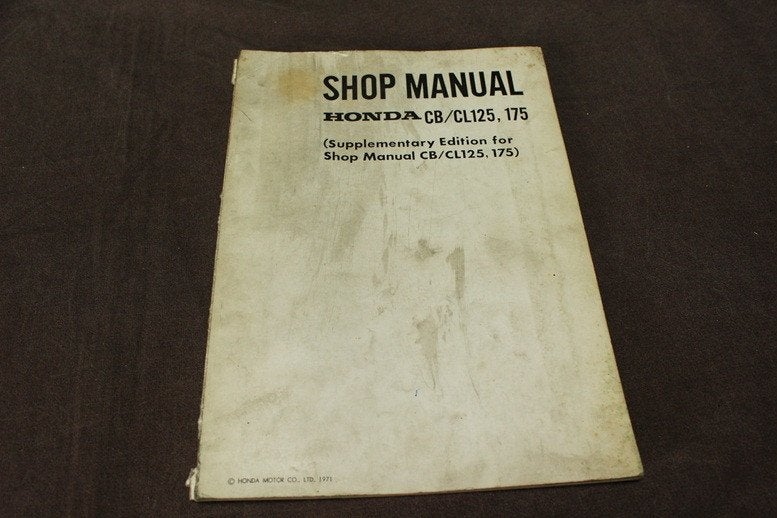 Honda CB / CL 125 175 1971 motorcycle supplement, Ophalen of Verzenden, Honda