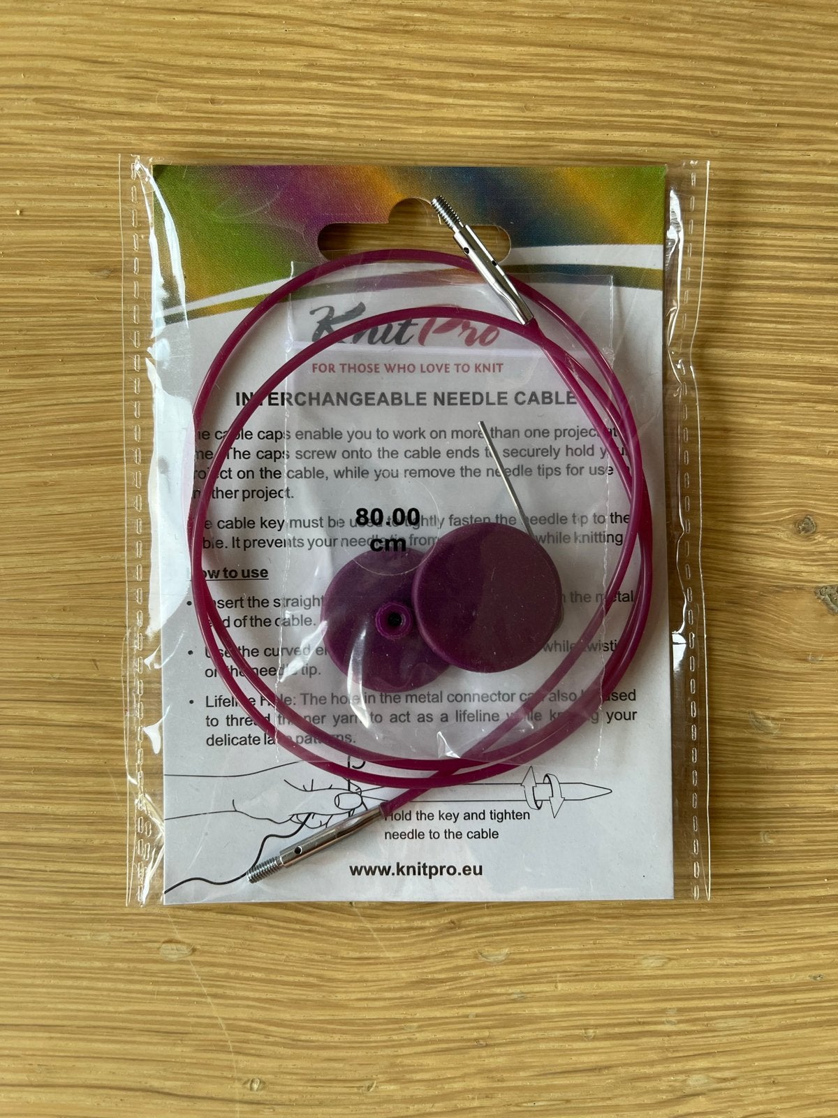 KnitPro Verwisselbare Kabel 80cm voor Breinaalden, Ophalen of Verzenden, Nieuw, Breien, Naald
