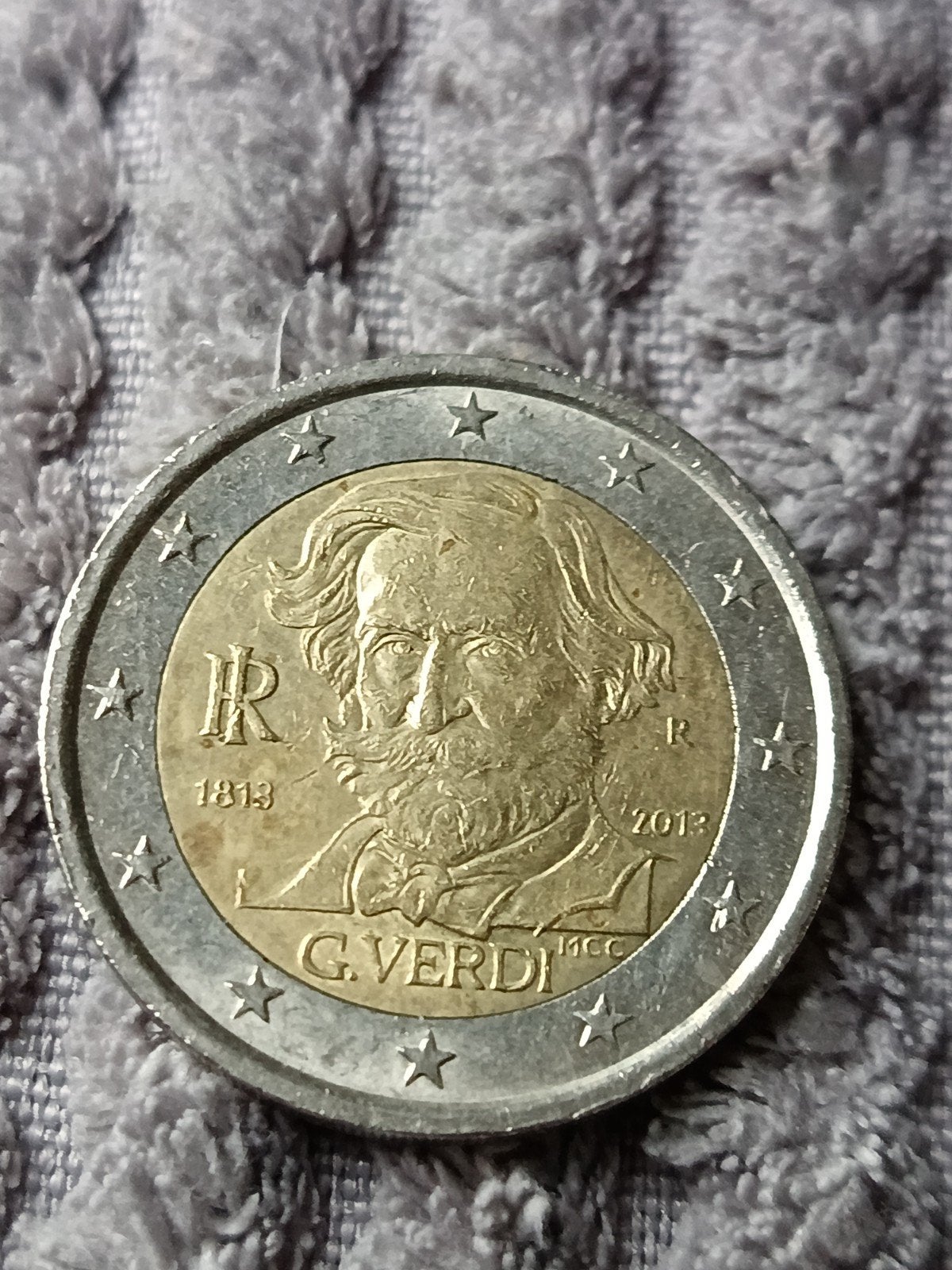 2 Euro Italië 2013 G. Verdi, Ophalen of Verzenden, Italië, 2 euro, Losse munt
