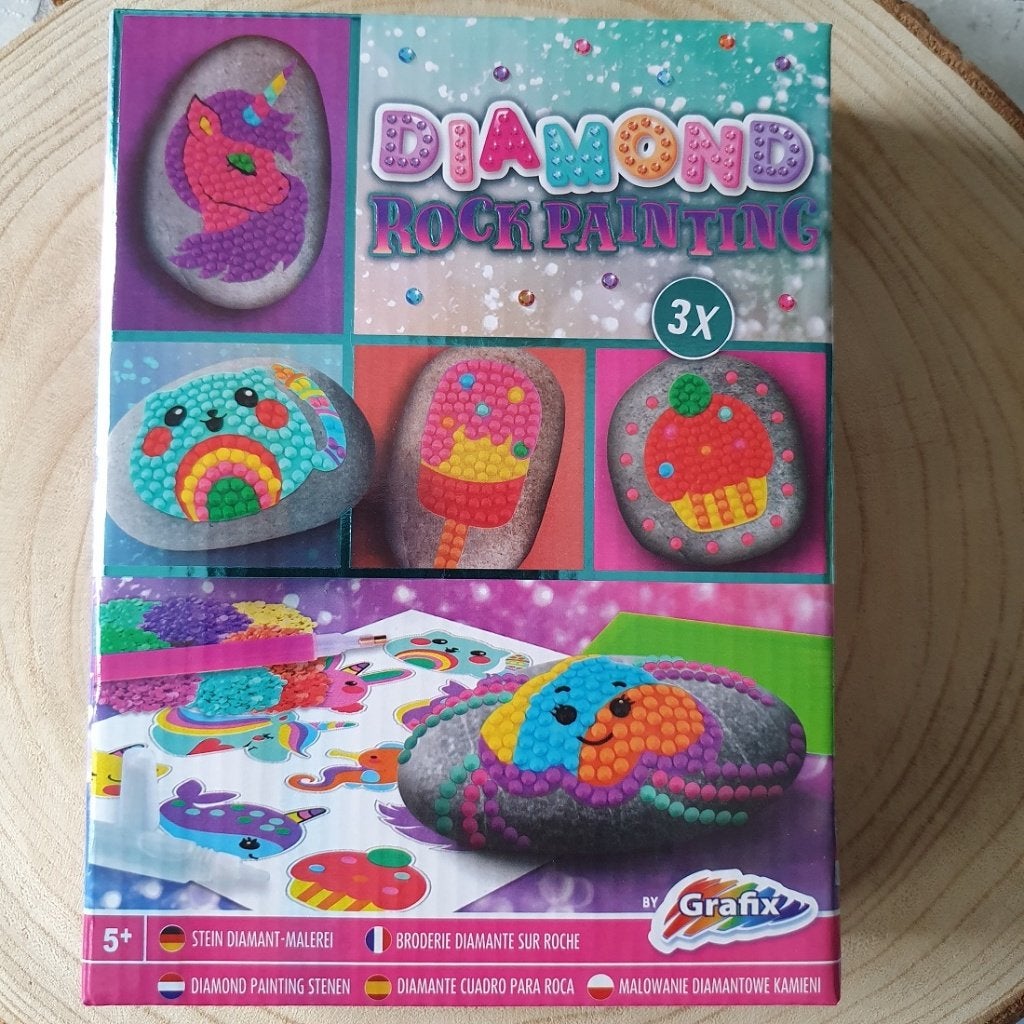 Steen schilderen met diamant steentjes creatief zelf maken, D, Nieuw, Schilderen op nummer, Ophalen of Verzenden
