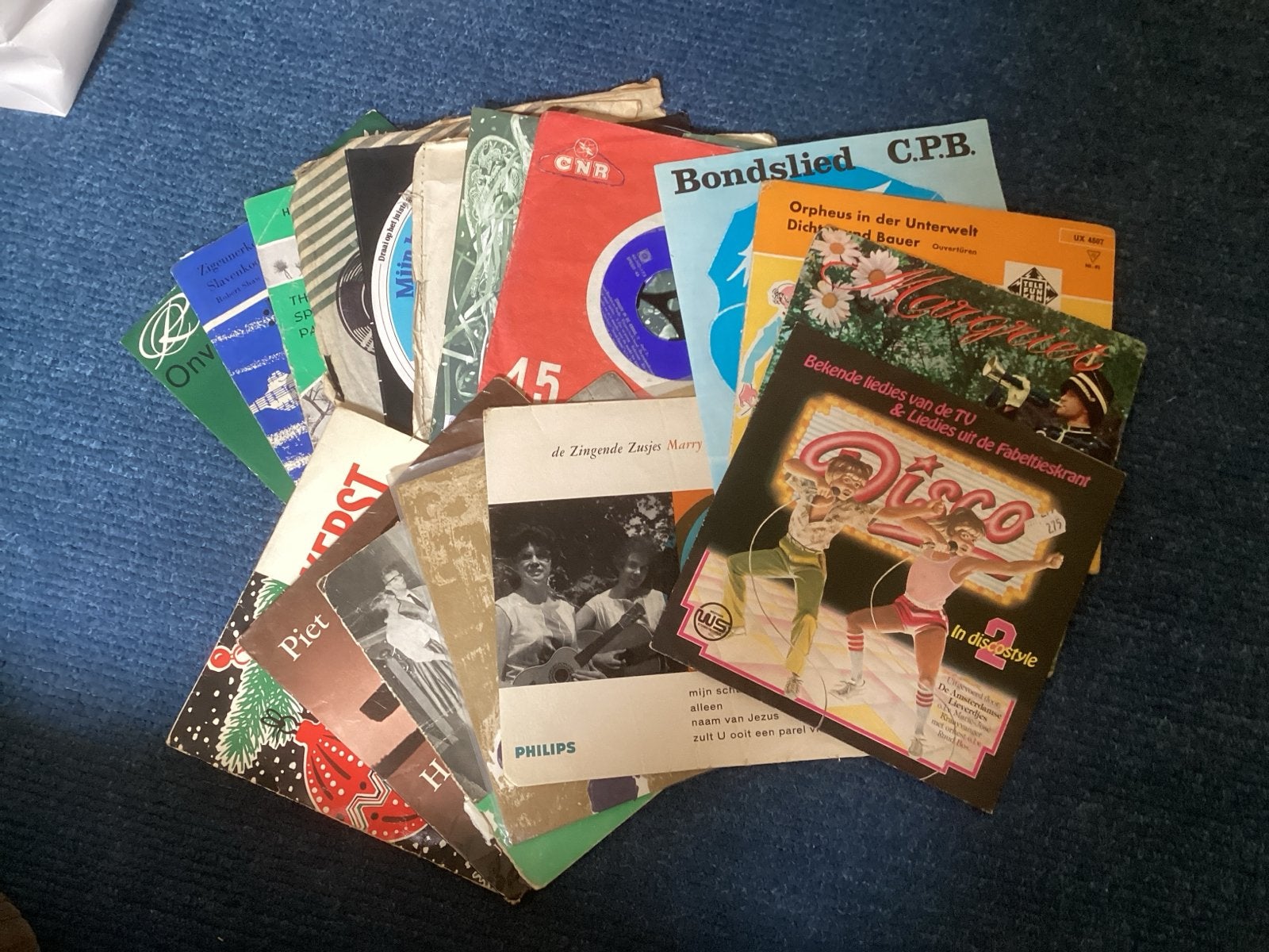 Diverse 45 toeren plaatjes - Pop, Disco, Nederlandstalig,, Gebruikt, Overige formaten, Ophalen of Verzenden, EP