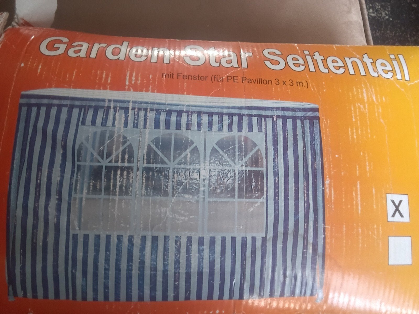Garden Star Zijpaneel met Raam voor Paviljoen 3x3m, Minder dan 4 meter, Nieuw, Paviljoen, 2 meter of meer