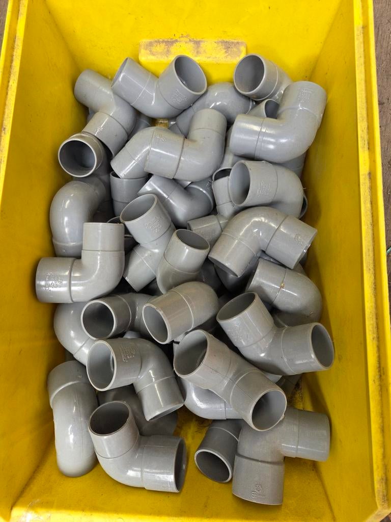 40x wavin bocht 40mm 88graden ms, Bochten, Pvc, Nieuw, Minder dan 2 meter