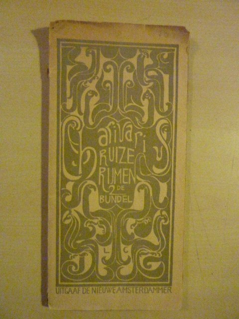 Cahrivarius - Ruize-rijmen 2e bundel - 1914, Boeken, Literatuur, Gelezen, Verzenden