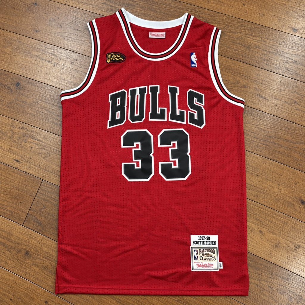 Scottie Pippen Bulls 33 jersey rood – L/XL, Ophalen of Verzenden, Nieuw, Kleding