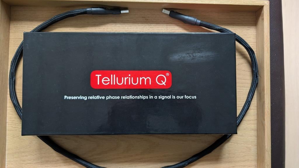 Tellurium Q Black USB A naar B kabel 1m (i.z.g.s.), Audio, Tv en Foto, Audiokabels en Televisiekabels, Ophalen of Verzenden, Zo goed als nieuw