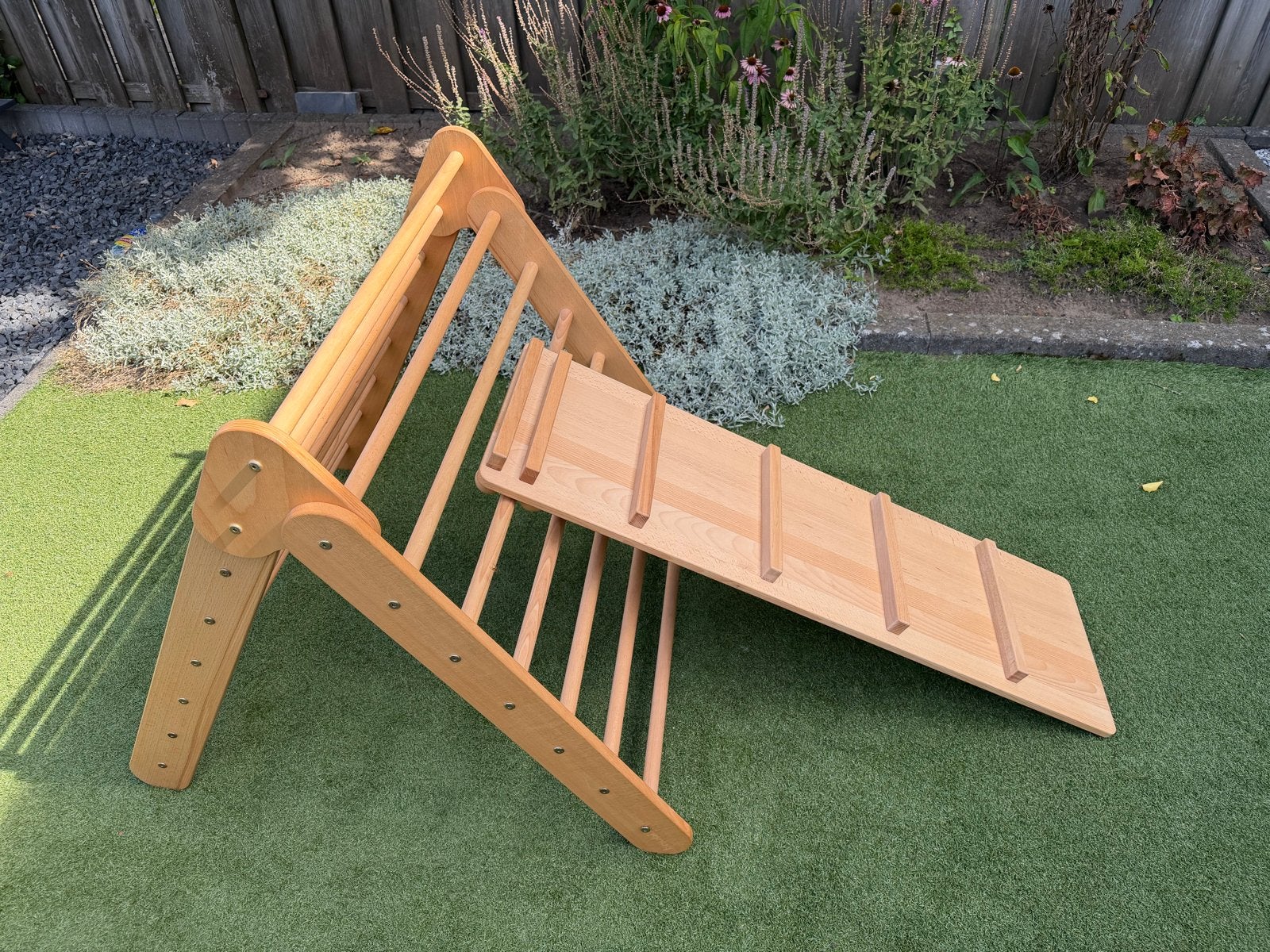 Houten Klimrek met Glijbaan/Klimplank voor Kinderen, Ophalen, Zo goed als nieuw, Glijbaan
