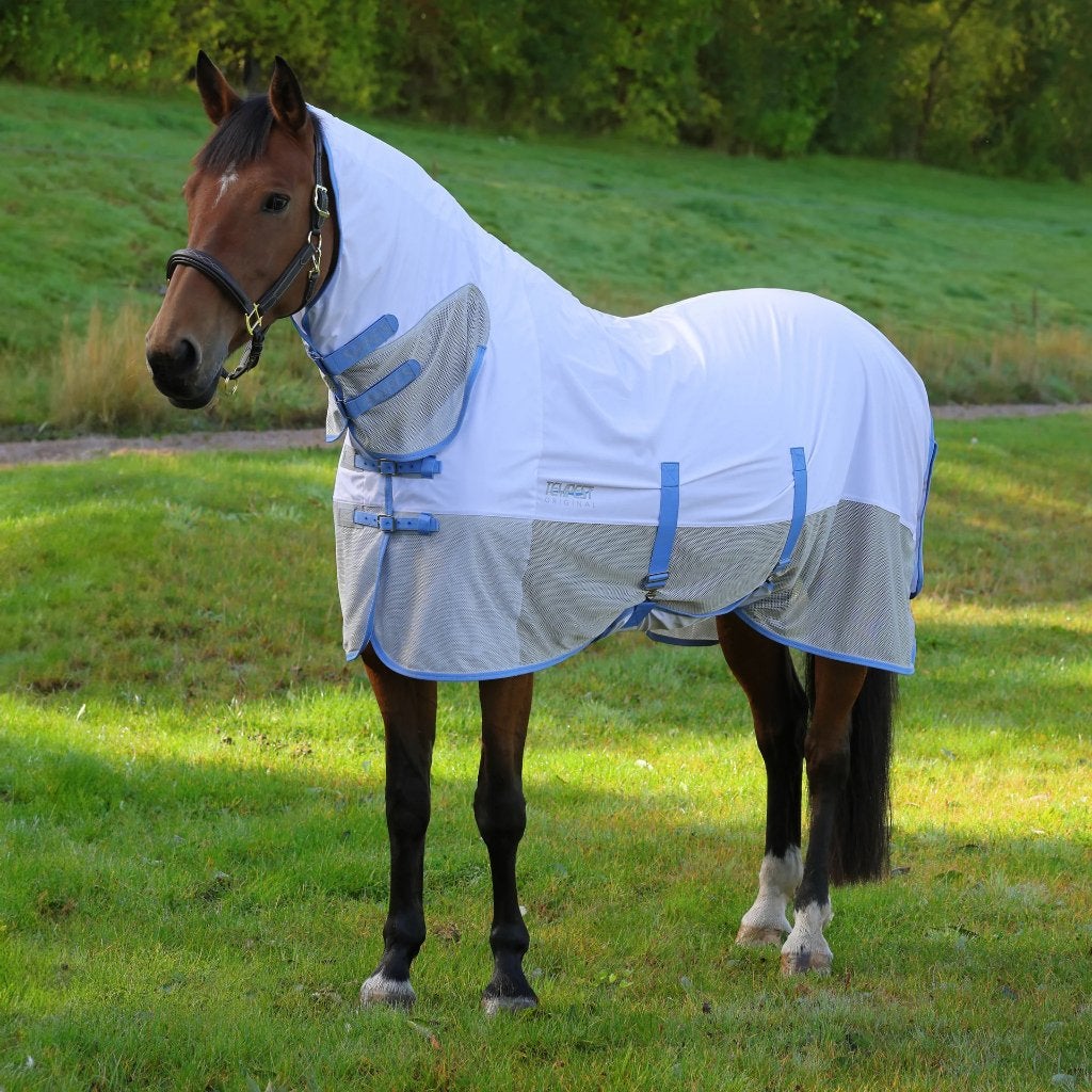 Tempest Original Fly Mesh Combo Rug Sky, UK, Wit, Vliegendeken, UK