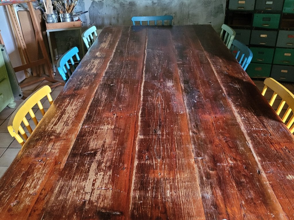 Grote Houten TAFEL / Eettafel / Werktafel / Workshoptafel, Ophalen