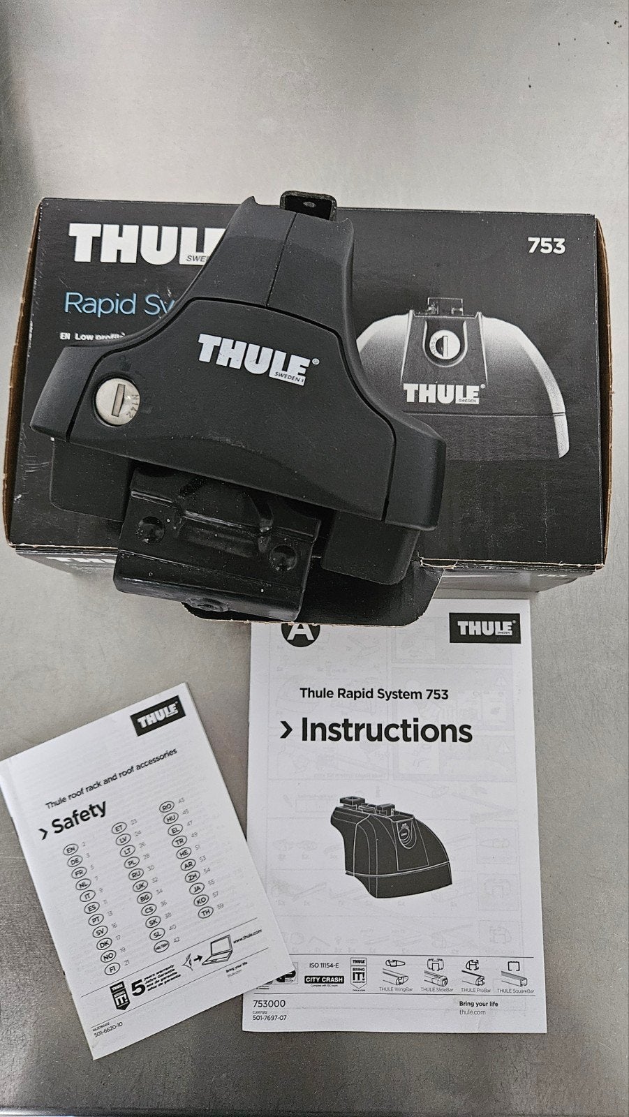 Thule Rapid System 753 Voetenset met 2 sleutels, Ophalen of Verzenden