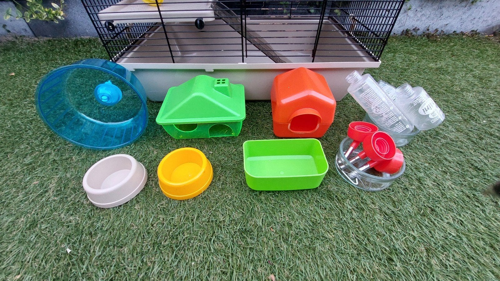 Hamsterkooi met veel spullen, Ophalen, Minder dan 75 cm, Kooi, Minder dan 60 cm