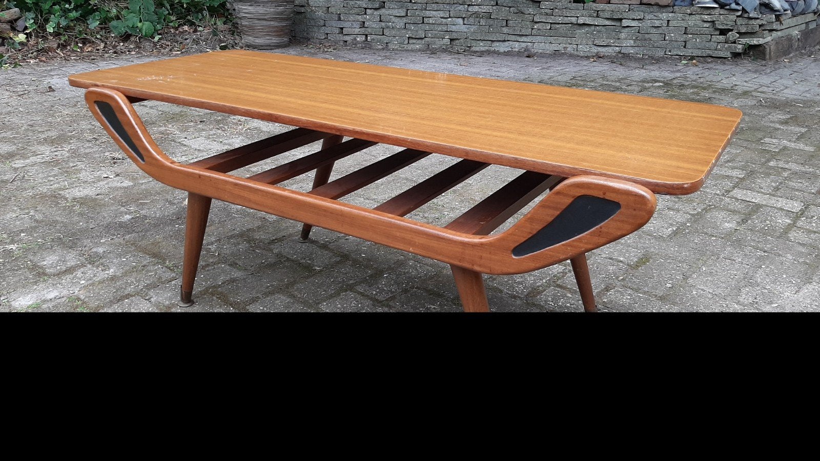 Prachtige scandinavisch vintage salontafel, Ophalen, Rechthoekig, 100 tot 150 cm, 50 tot 100 cm