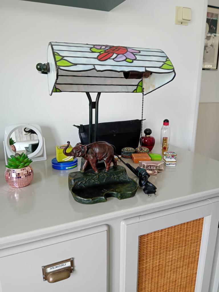Tiffanie bureau lamp, Ophalen of Verzenden