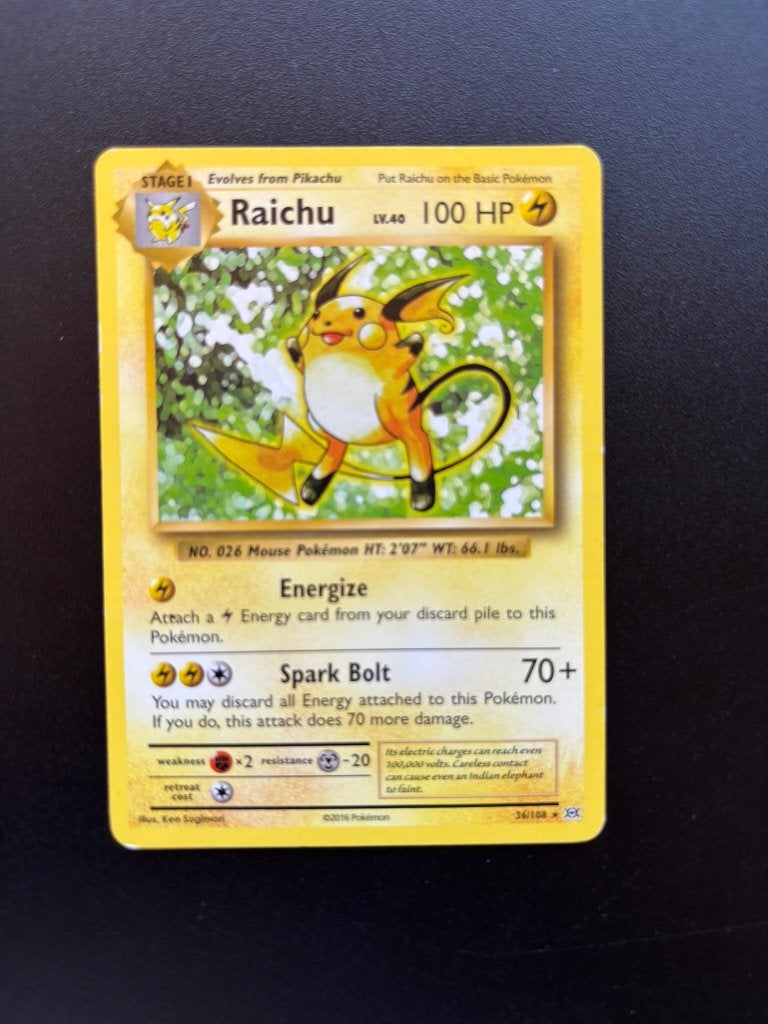 Raichu (EVO 36), Ophalen, Zo goed als nieuw