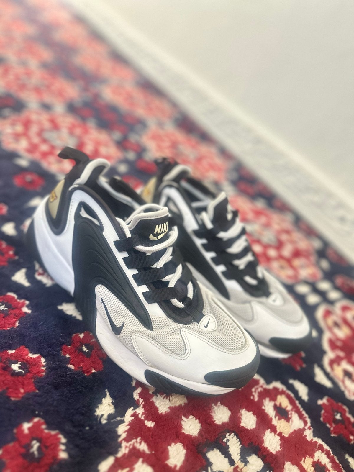 Nike Zoom 2K Sneakers - Zwart/Wit maat 38, Ophalen of Verzenden, Gedragen, Zwart, Sneakers of Gympen