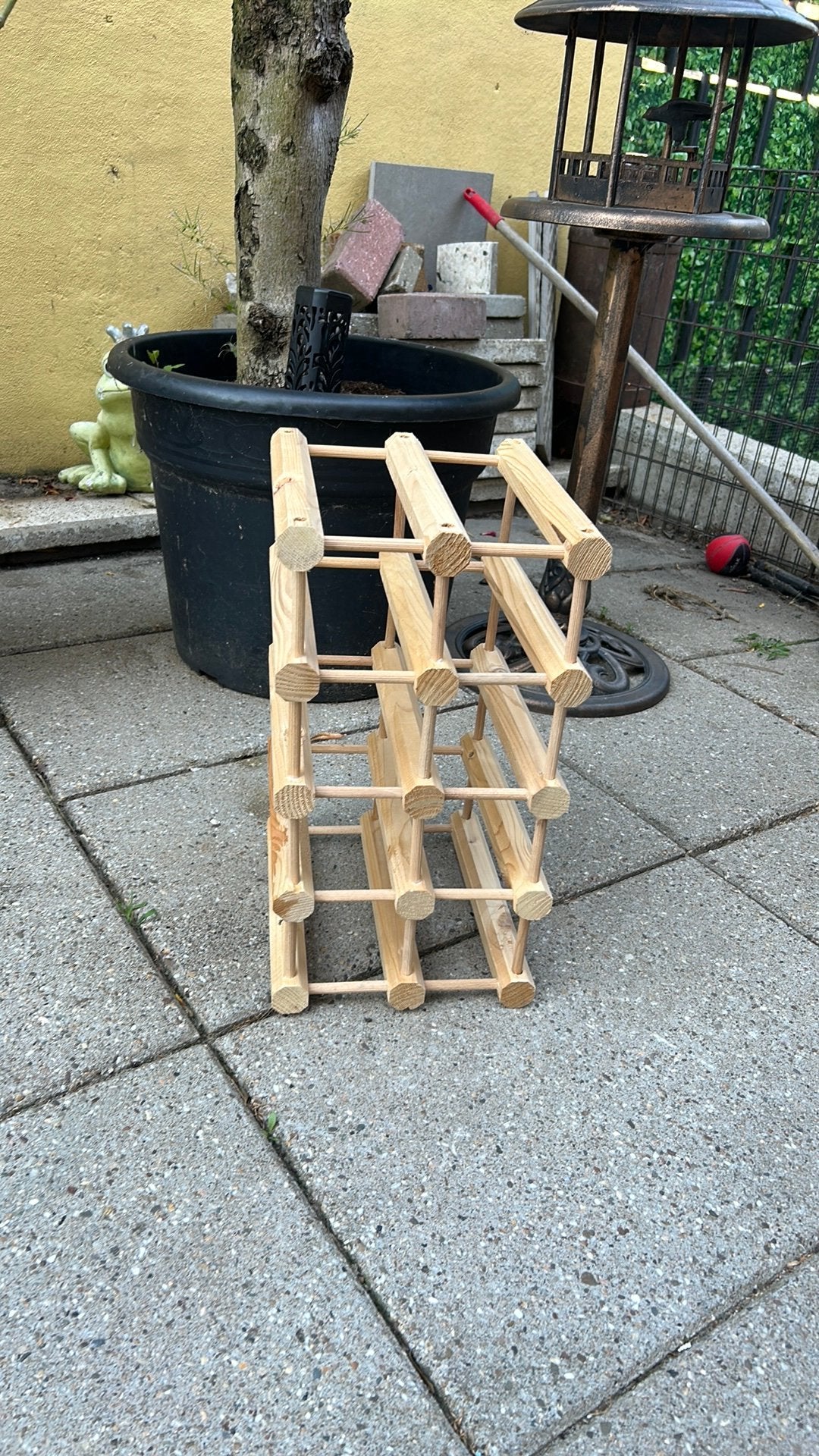 Wijnrek hout 45x27x24 cm, Huis en Inrichting, Ophalen, Zo goed als nieuw, Hout